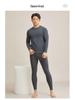 Men's Thick Fleece-Lined Cashmere Silk Base Layer Set for Winter