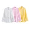Spring/Summer 2025 Women's Slim Fit Belted Lapel Shirt