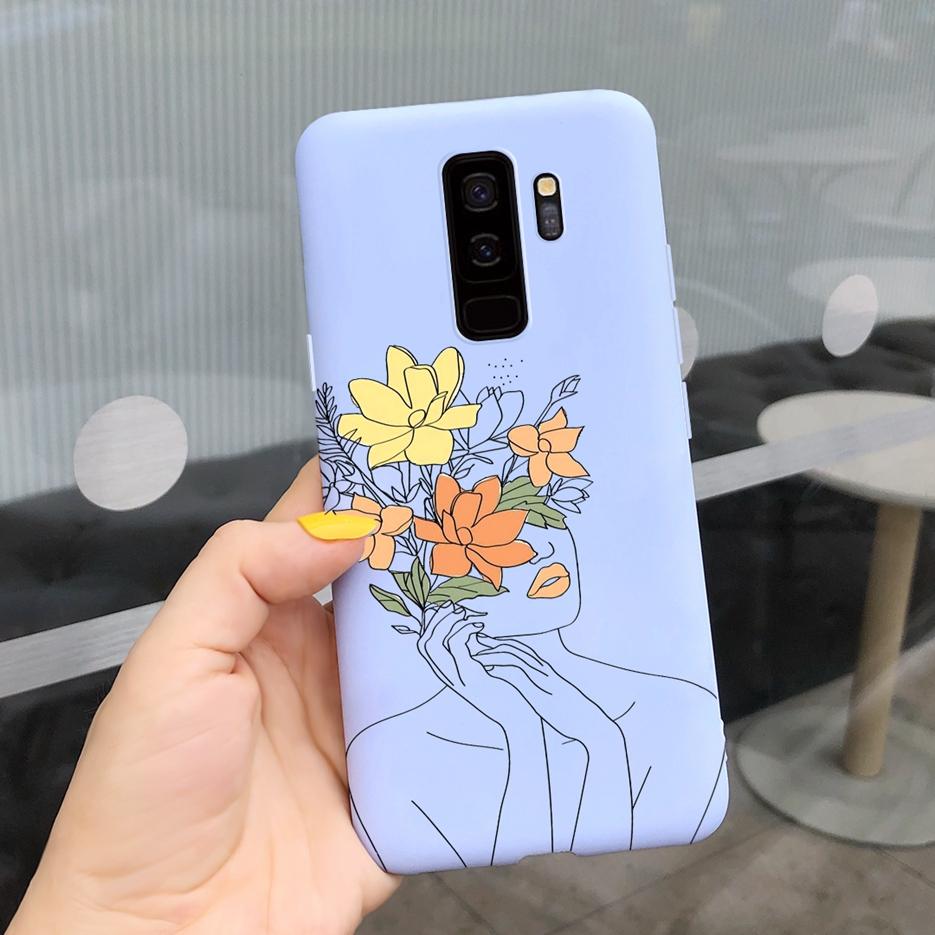 For Samsung Galaxy S9 Plus Case S9+ G965F Cute Candy Painted Fundas Matte Cover For Samsung S9 S9+ S 9 Plus Phone Case Soft Bags