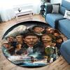 Supernatural Round Area Rug,Carpet Rug for Living Room Bedroom Sofa Playroom Decor,Non-slip Floor Mat