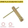 Double Head Spark Plugs Wrench Spanner 14mm 18mm Heavy Duty Alloy Steel Nonslip Handle Automotive Motorcycle Maintenance
