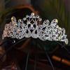 Korean Version Alloy Crown Princess Peacock Shaped Hair Accessory  Colorful Girl Birthday Party Performance King Crown Super Fairy