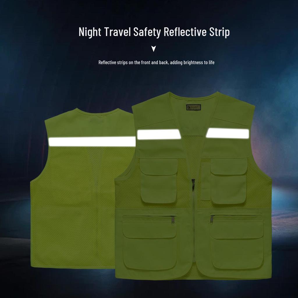 Reflective Mesh Breathable Safety Workwear for Food Delivery and Designated Drivers