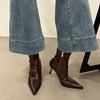 Pointed Short Boots Women's Season Martin Boots Boots High Heels Women's Boots Skinny Boots Skinny Heel Short Boots