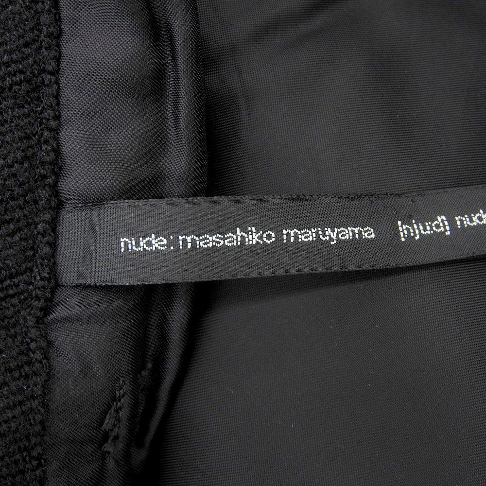 nude:masahiko maruyama Linen x Wool Center Press Pants Bottoms Men's Black 1 NH-1240 Bottoms 1 blackUsed