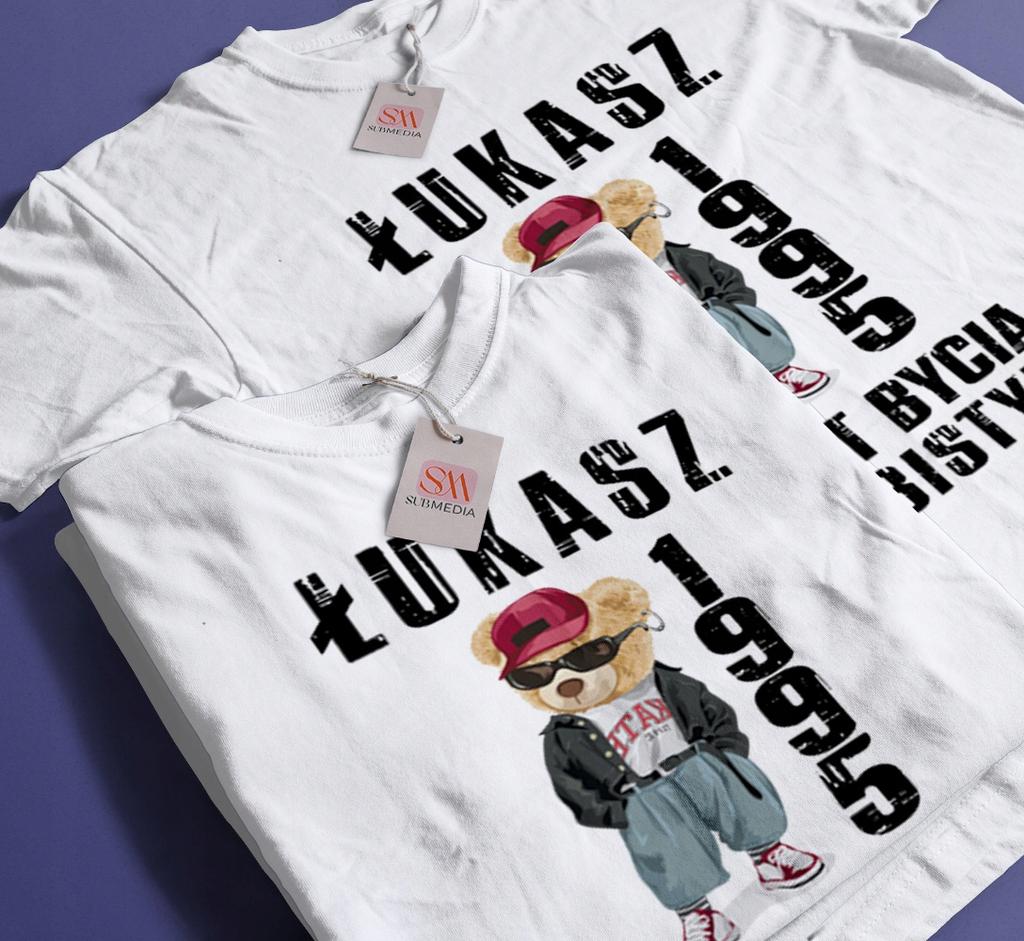 Koszulka męska prezent na 30 urodziny 50 60 70 własne imię urodzinowa 3XL