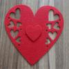 4pcs Nonwoven Cutlery Bag Pocket Valentines Day Heart Fork Knife Spoon Holder Kitchen Tableware Organizers Table Decor
