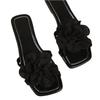 Summer Women's Flower Square Headed Flat Slippers