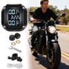 Motorcycle Tire Pressure Monitor LCD Display Motorbike Detector Waterproof Real-Time External Sensor Pressure Monitor System