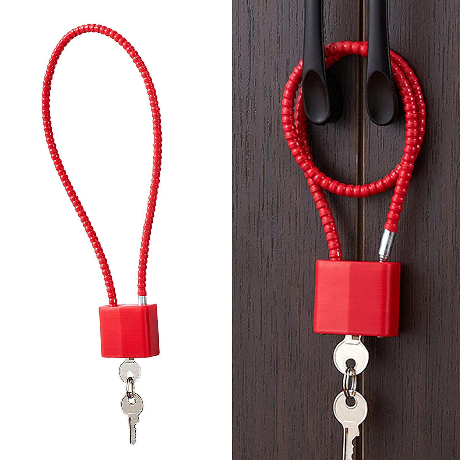 

3-значный замок, антикоррозийный, водонепроницаемый для багажа красный