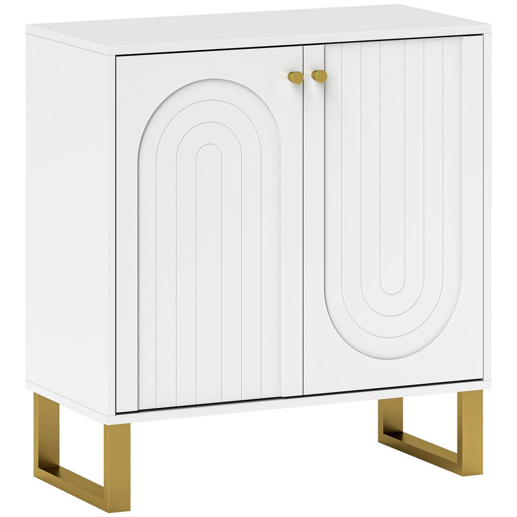 2-Door Sideboard Storage Cabinet - White