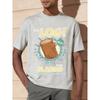 2026 New Fun Funny Ren and Stimpy Journal Print Fashion Unisexs and Womens Street Fashion Loose Crew Neck Versatile Top