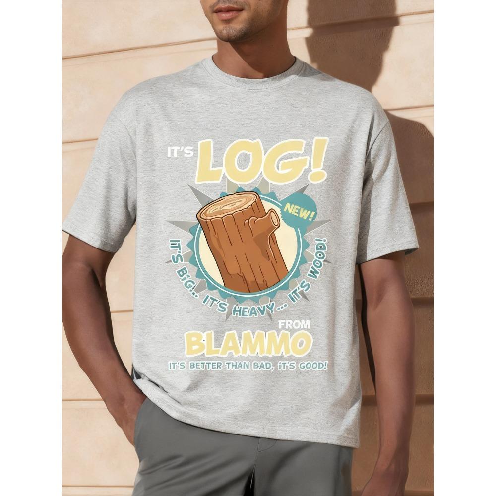 2026 New Fun Funny Ren and Stimpy Journal Print Fashion Unisexs and Womens Street Fashion Loose Crew Neck Versatile Top