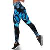 Women's Fashion Printed  And Winter Sports Bodybuilding Small Foot Yoga Pants
