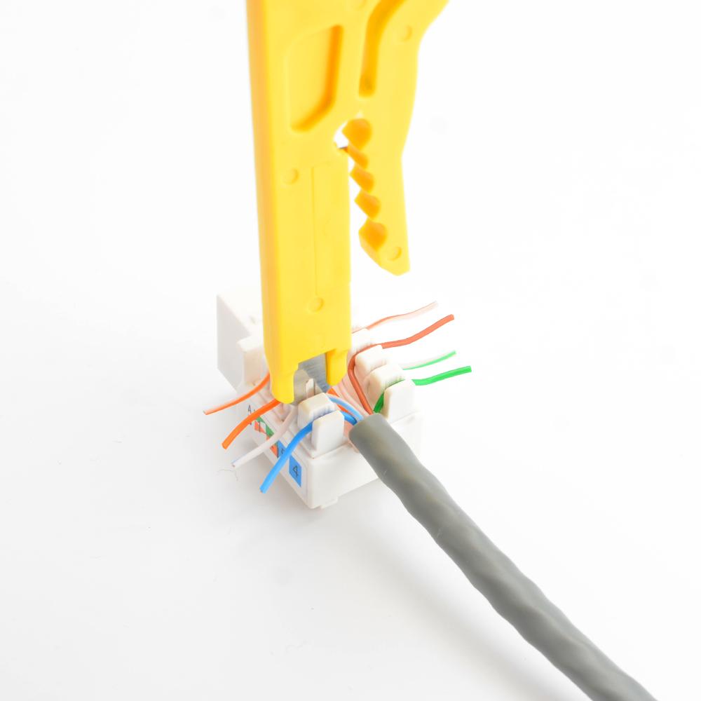 RJ45 RJ11 Crimpzange 3-in-1 Netzwerk-Crimpzange Cutter Abisolierzange für 6P 8P RJ12 Ethernet LAN-Kabel