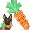 Non Toxic Silicone Carrot Dog Chew Toy Interactive Dog Toy  For Small Medium Dogs