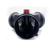 New 1Pcs T Branch Splitter Pipe Joiner Connector 90mm To 75mm Valve Flap Adjustable Air  Heater Vent Ducting For Car Truck