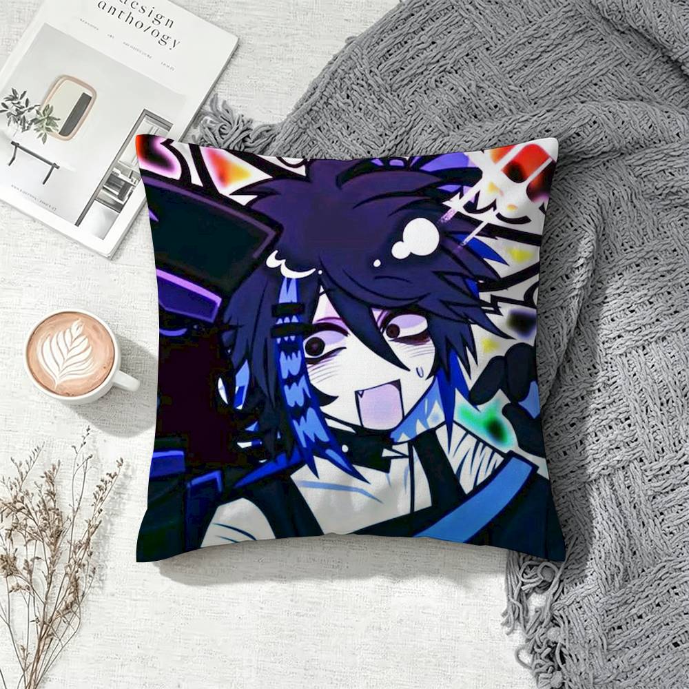 T-Two T-Time Reflective Double-Sided Printed Cushion Cover Bedroom Bedside Sofa Pillow Case