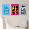 Power Up Yourself Quote Canvas Painting Cartoon Future Letter Lowkey Lucky Poster Wash Your Hands Bathroom Wall Pictures Decor