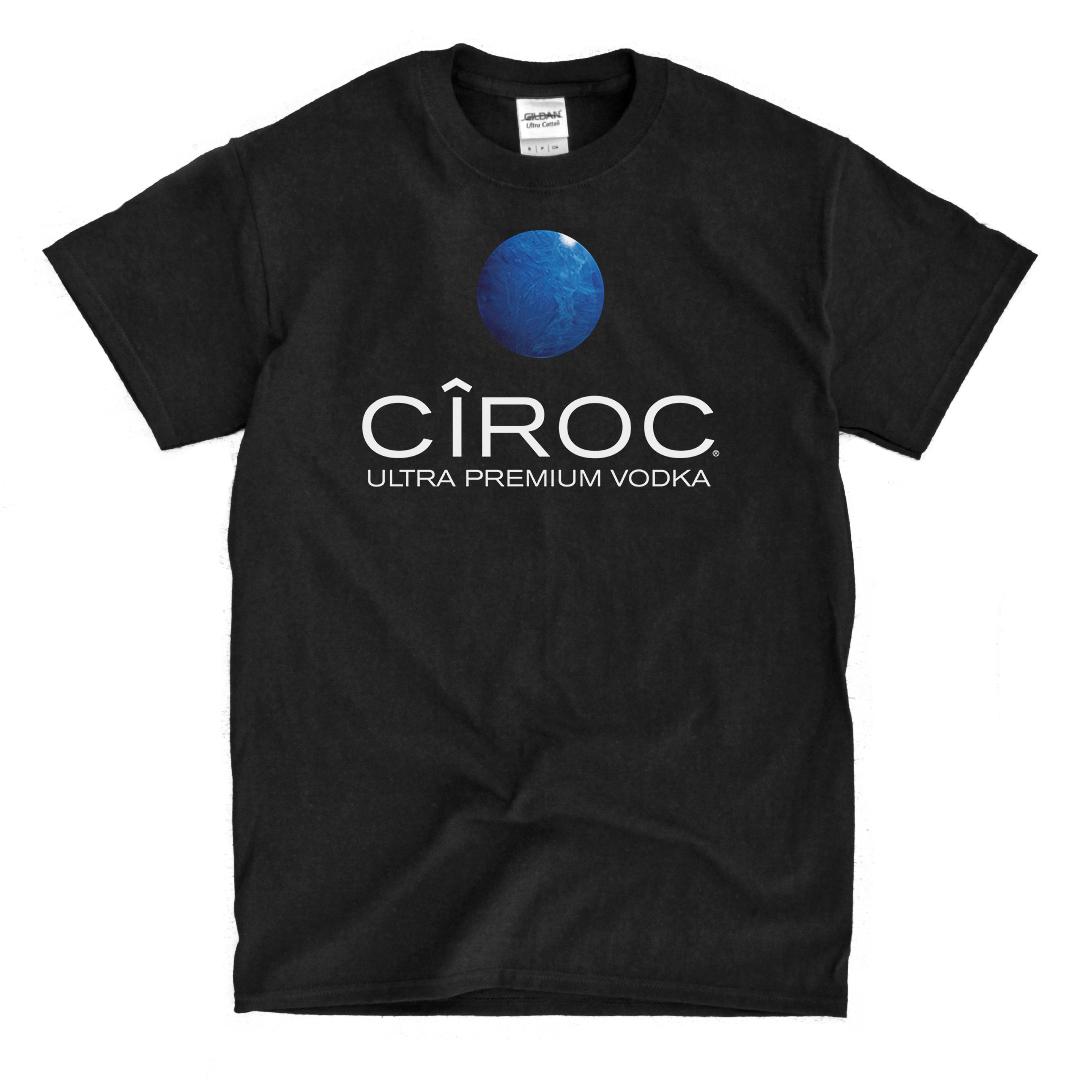 Ciroc Vodka Logo Black T-Shirt Ships Fast High Quality XXXL