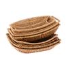 Square Oval Rattan Fruit Bread Snacks Storage Tray Coffee Bar Display Basket Nordic Desktop Cosmetic Sundries Organizer
