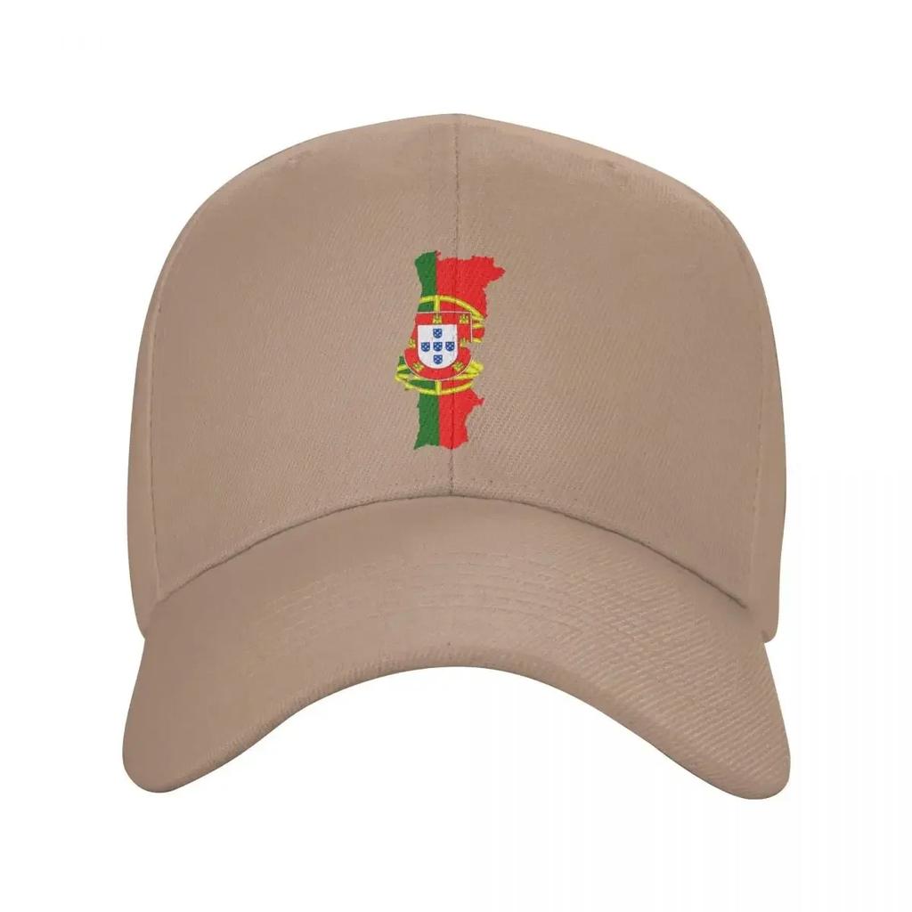 Personalized Portugal Map Flag Baseball Cap Women Men Breathable Dad Hat Outdoor Snapback Hats