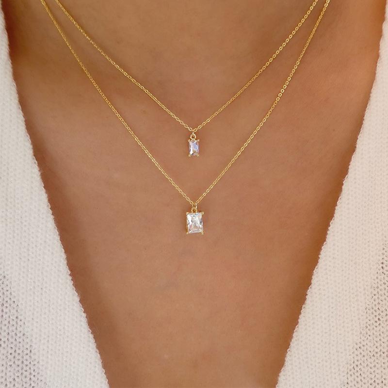 

Позолоченное ожерелье, новая хрустальная подвеска, многослойная модная цепочка-свитер для женщин, уличный стиль знаменитостей