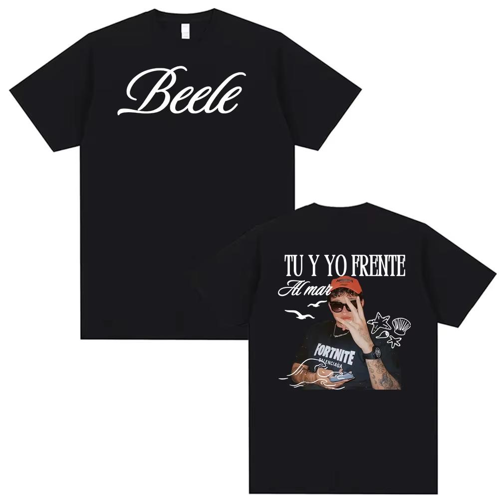 Rapper Beele Tu Y Yo Frente Tour Graphic Tshirt Men Women Fashion Trending Tshirts 2026 Springsummer Streetwear 2XL