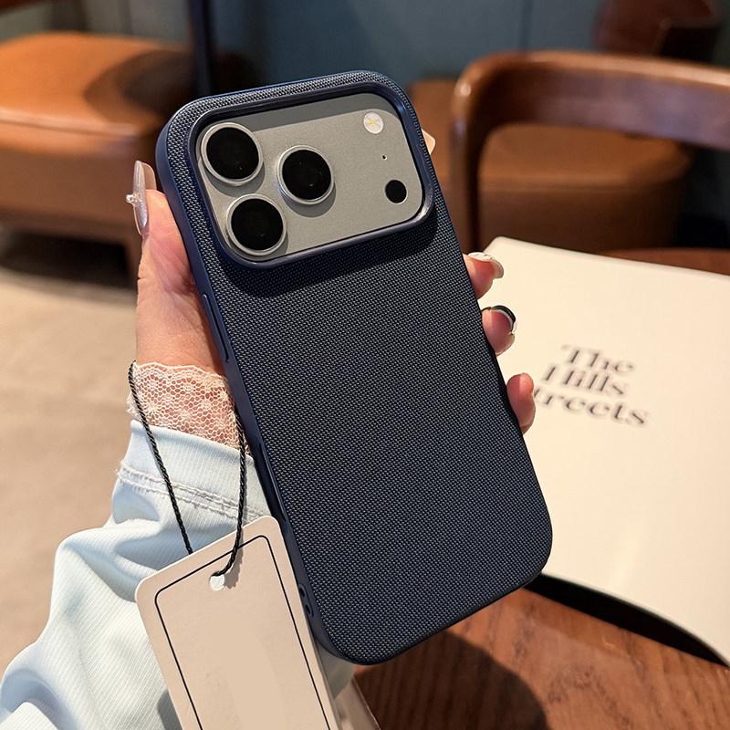 Official Tech Woven Fabric Case For iPhone 17 16 15 14 13 Pro Max For MagSafe Charging Magnetic Soft Solid Shockproof Cover