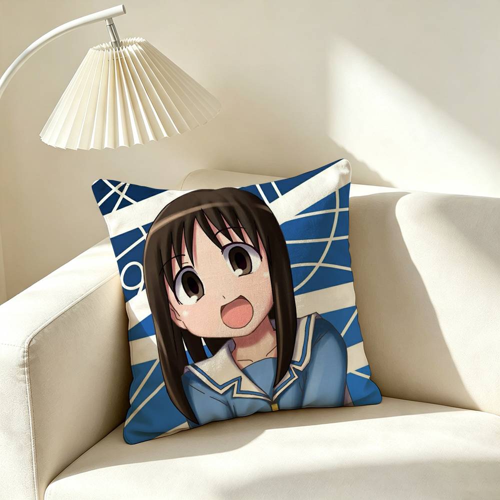 A-Azumanga Daioh Anime Square Double-Sided printed Pillow Case Bedroom Bedside Pillow Sofa Cushion Cover