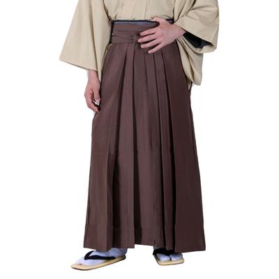 Omyvatelná Hakama pro jízdu na koni [Kyoetsu], obyčejná, pánská (LL, Brown)