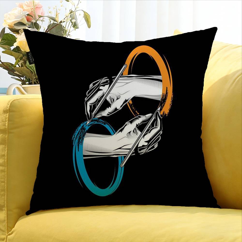 1Pc Portal 2 Game World Various Sizes Square Pillow Case For Car Home Bedchamber Decor