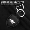 AABHN1 Car Shield Leather Keychain Key Ring Pendant Holder Gift for Chevrolet Accessories