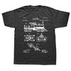 Funny Train Patent Steam Train Art TShirt Graphic Tshirts Men Fashion Casual Tshirt 100 Cotton Loose Oversized T Shirt
