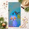Derpy Tiger Soft Beach Towel Stylish Beach Pool Towel for Summer Seaside Vacation Travel