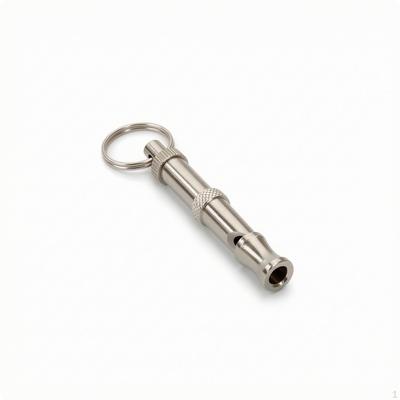Stainless Steel Whistle Metal with Keyring High-Frequency for Pet Owners