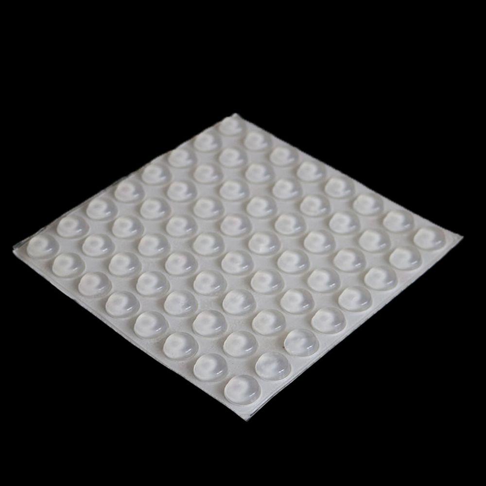 50/64/80/100PCS Silicone Furniture Door Bumper Cushions Transparent Buffer Pads Anti-slip Self-adhesive Collision Cushion