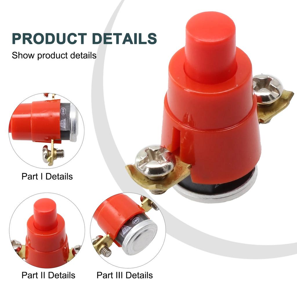 Thermal Switch 56°C 250 V 16A Thermal Switch Replacement Self-resetting Cable Reel Drum Cable Thermal Switch