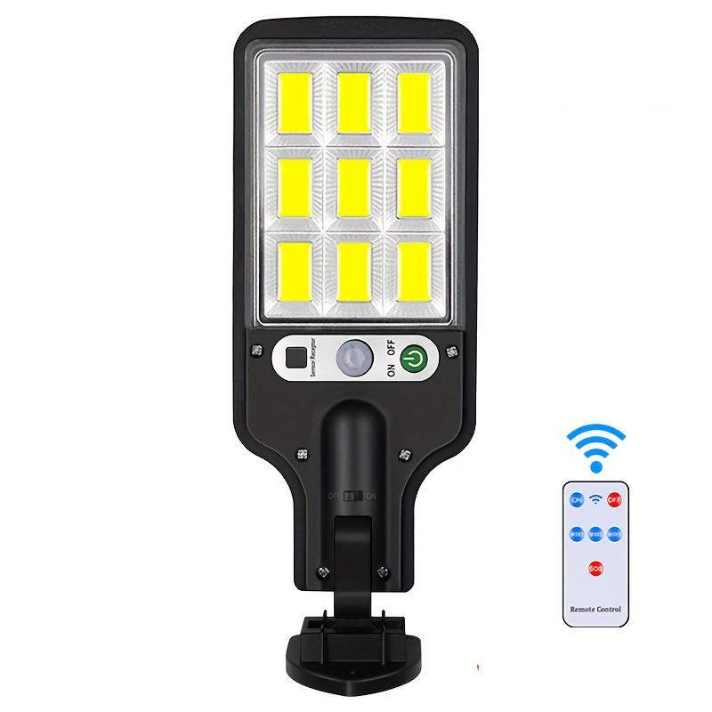 1pc 2200W Outdoor Solar Sensor Street Light, Human Body Induction Garden Light With Remote Control, LED Wall Light Waterproof Garden Light