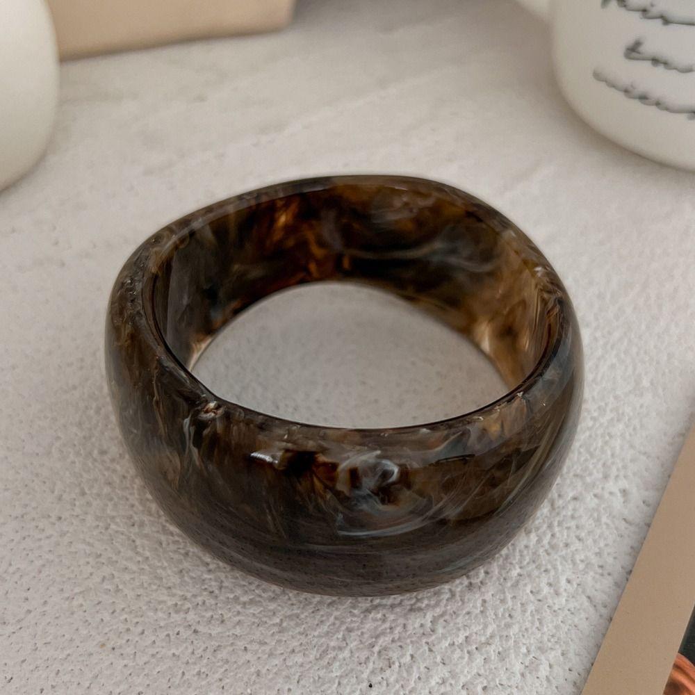 Irregular Resin Acrylic Bracelets Geometric Lady's Bracelet New Chunky Bangles  Gifts