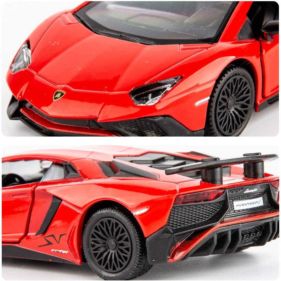 1/36 Scale Lambo Aventador LP700-4 Diecast Car Model Toy, Zinc Alloy Pull Back Vehicle for Kids Adults Gift Collection