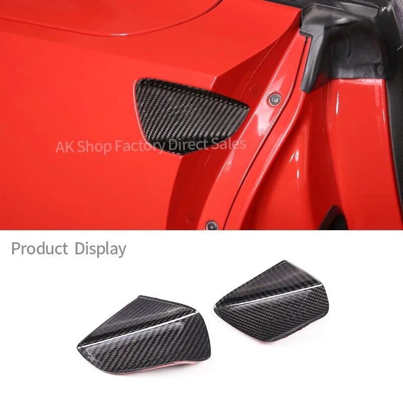 

Для Chevrolet Corvette C7 2014-натуральное углеродное волокно, внешняя дверная ручка, крышка чаши, накладка, наклейка, автомобильные аксессуары углеродного волокна черного