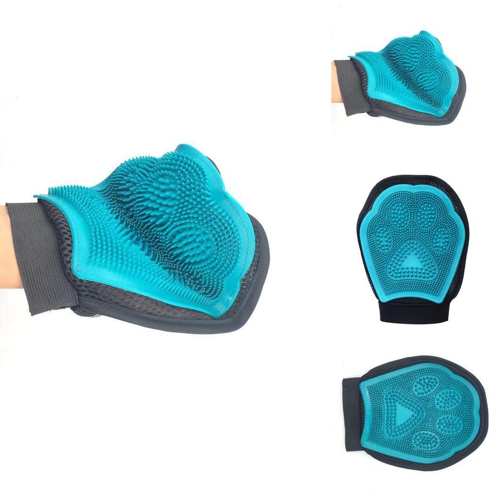 Tierreinigungsbürste mit Gummi-Dualoberflächendesign zum Baden und zur Haarentfernung für Hunde