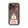 Christmas hat bear for iPhone17ProMax phone case 17 Apple 16 matte 14/15 Premium 13