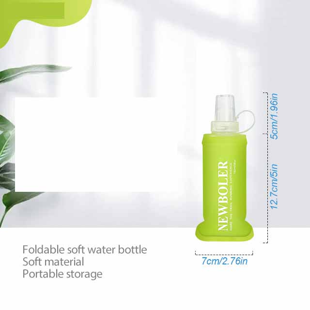 TPU Weicher Wasserbeutel – Tragbare Faltbare Outdoor-Sport-Wasserflasche, Wiederverwendbare Trinkflasche für Cross-Running, Wandern und Radfahren