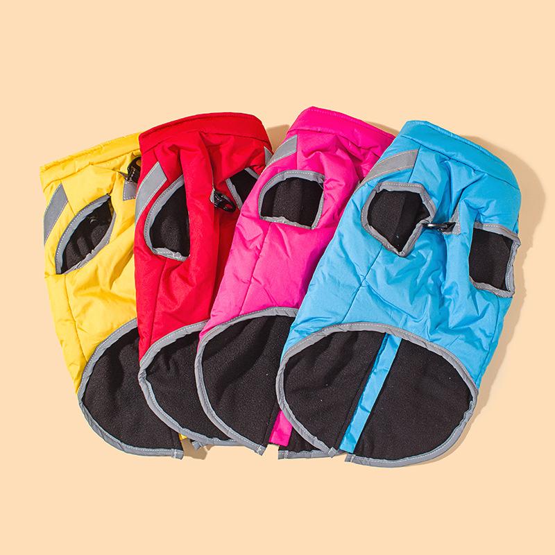 Best-selling Pet Clothes In Autumn and Winter Reflective Vest Plus Velvet, Thickened, Comfortable and Warm Pet Clothes