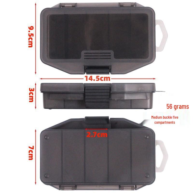 5-Grid Gun-Color Fishing Tackle & Lure Storage Box