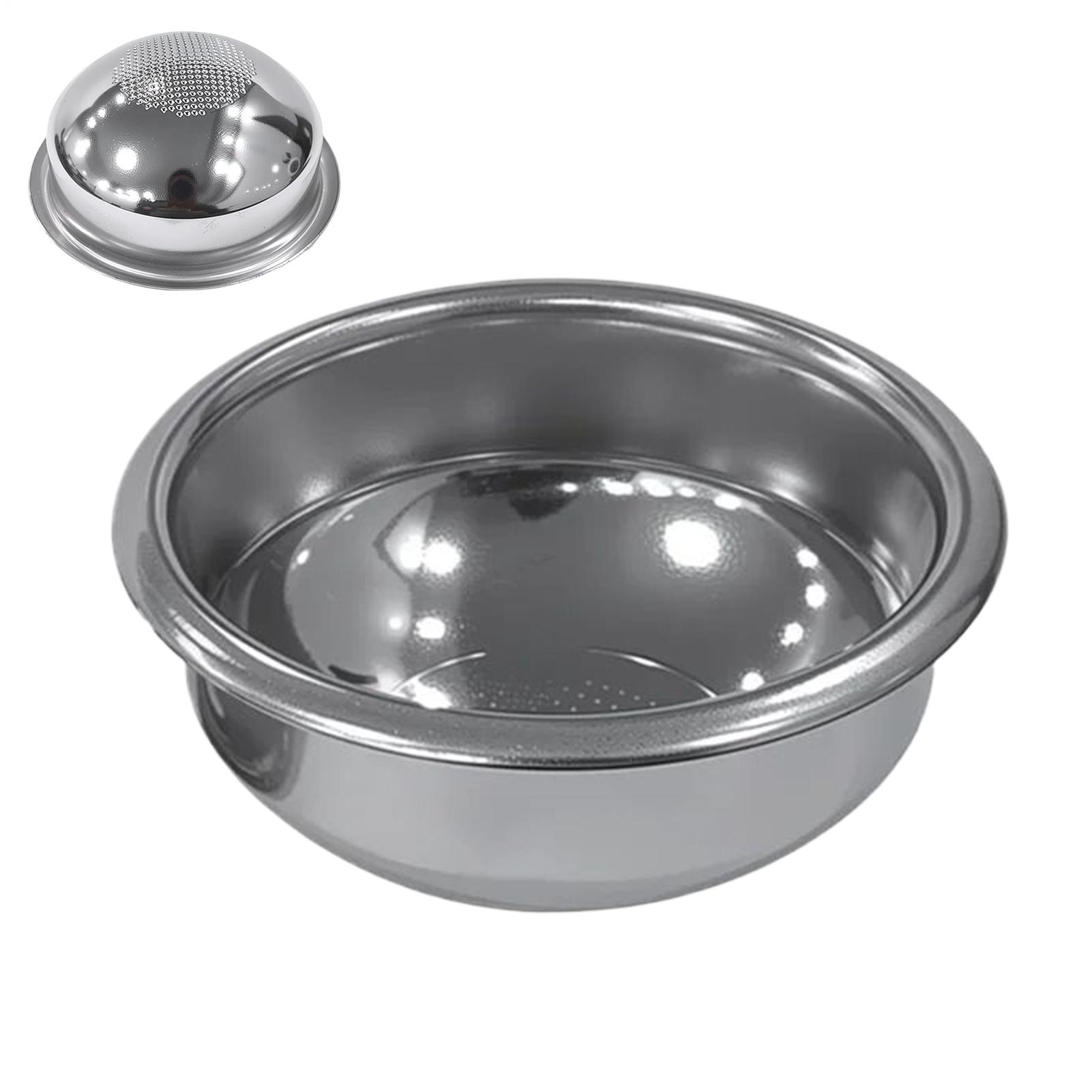 

58mm Stainless Steel Coffee Filter Basket Replacement Spherical Powder Bowl Extraction Filter Precision Coffee Brewing Basket CN