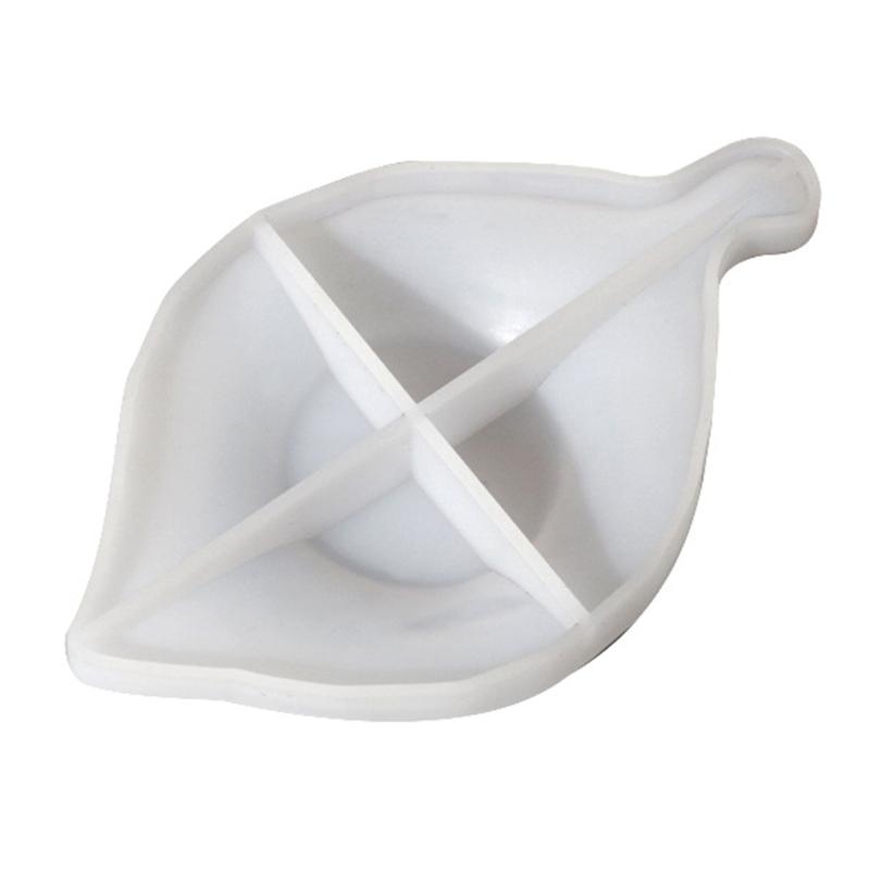 Leaf Resin Mould Ginkgo Jewelry Storage Box Silicone Mold Flower Pot Resin Mold for DIY Crafts Casting Home Decors