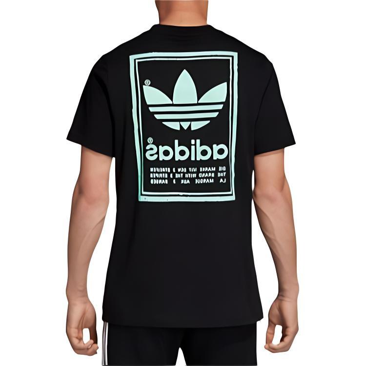 adidas Originals Printing Casual Short Sleeve Black Men's DJ2712